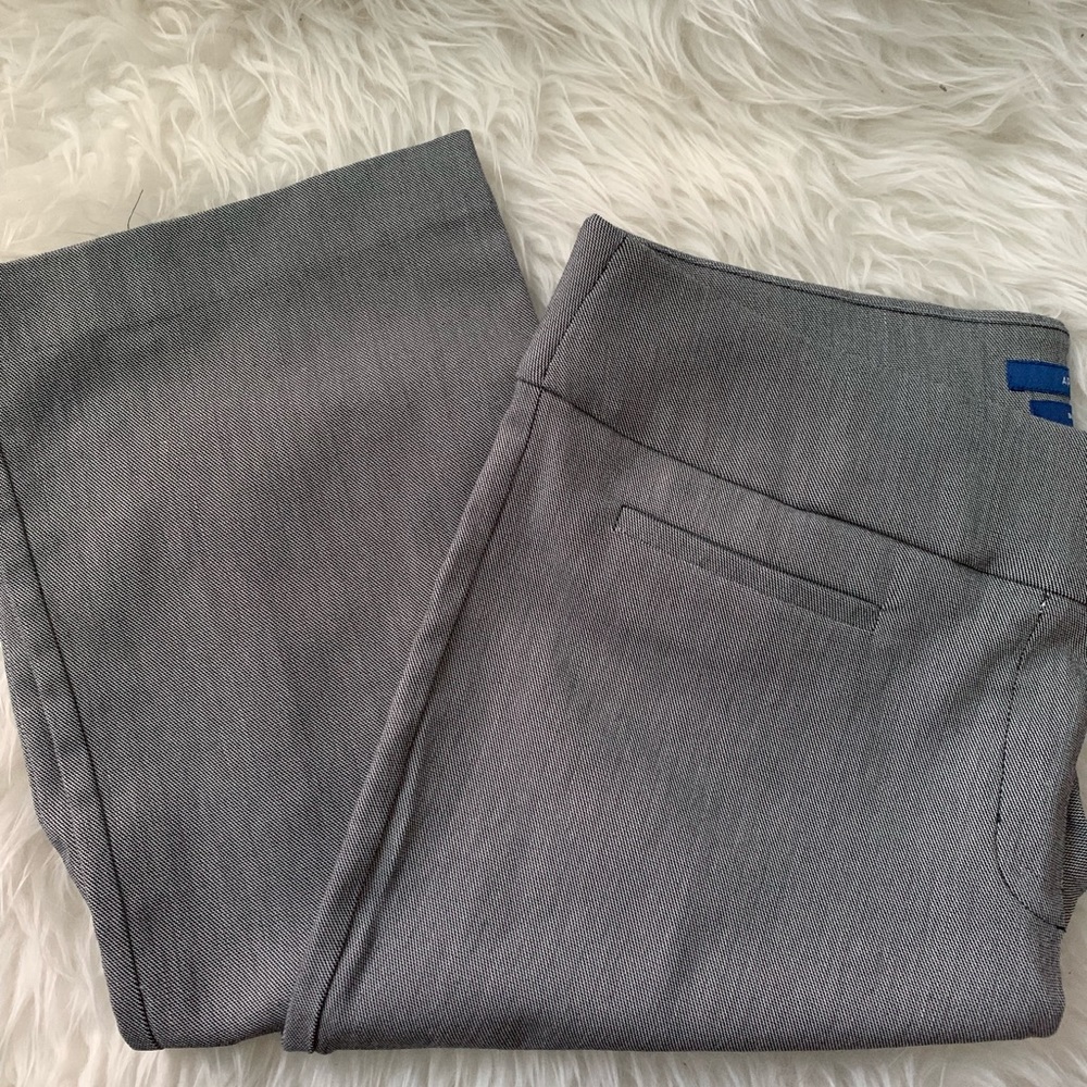 Grey and White Marled Dress Pants